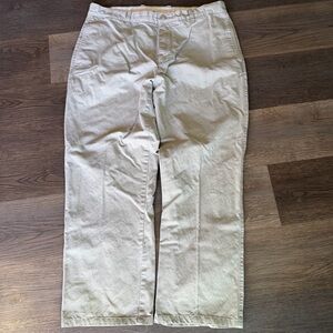 J. Crew Broken-In Chino Pants Mens 36x34 Regular Fit Beige Khaki 100% Cotton Tan